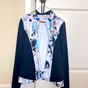 Layer 8 medium white and blue jacket